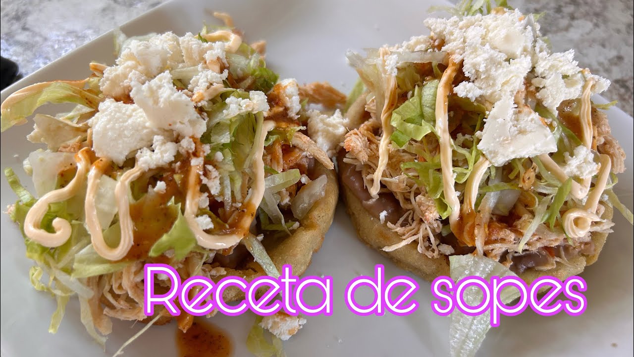 Receta de sopes de pollo