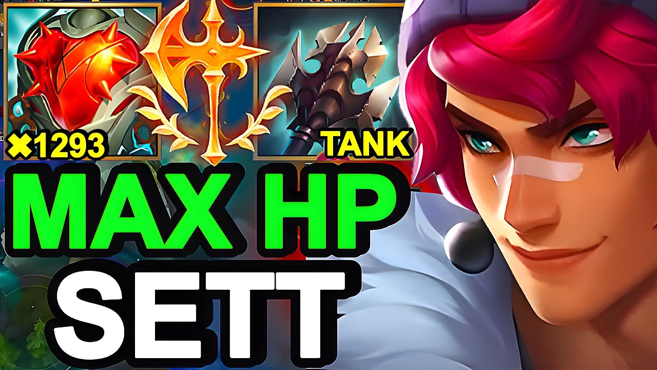 Wild Rift China Sett Top - Heartsteel Max Tank Sett Build Runes - Heartsteel Broken OP Item