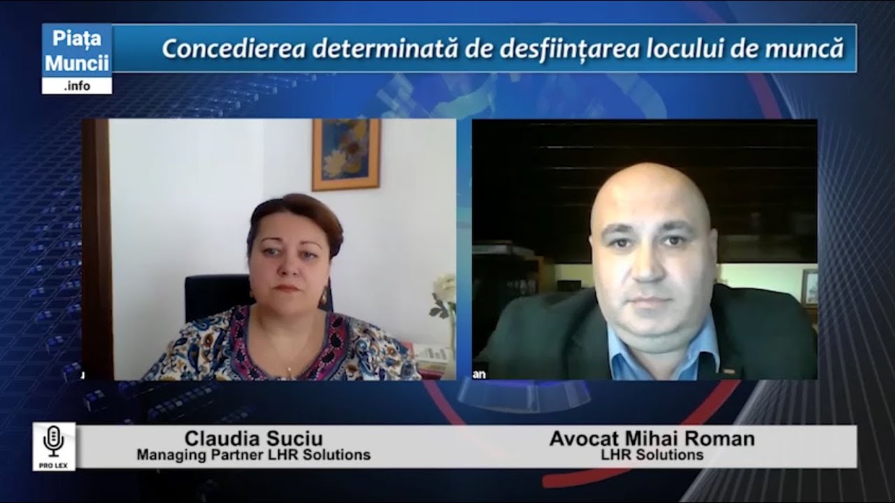 Pro Lex - Concedierea pe motiv de desfiintare a postului