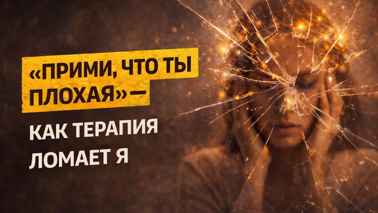 &laquo;Прими, что ты плохая&raquo; &mdash; как терапия ломает Я