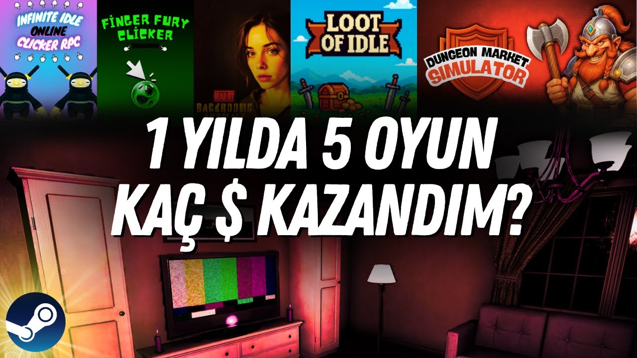 1 Yılda Oyun Geliştirerek Ne Kadar Kazandım? Oyun Şirketi Kurmak