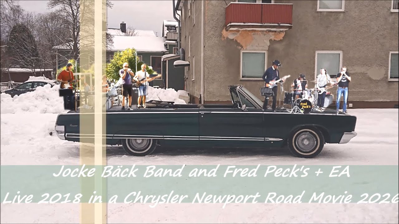 Jocke Bäck Band and Fred Peck's - Live 2018 - Stuffed in a -66 Chrysler Newport Conv Road Movie 2026