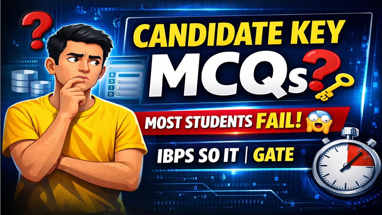Only Toppers Can Solve These | Candidate Key MCQs 🔥