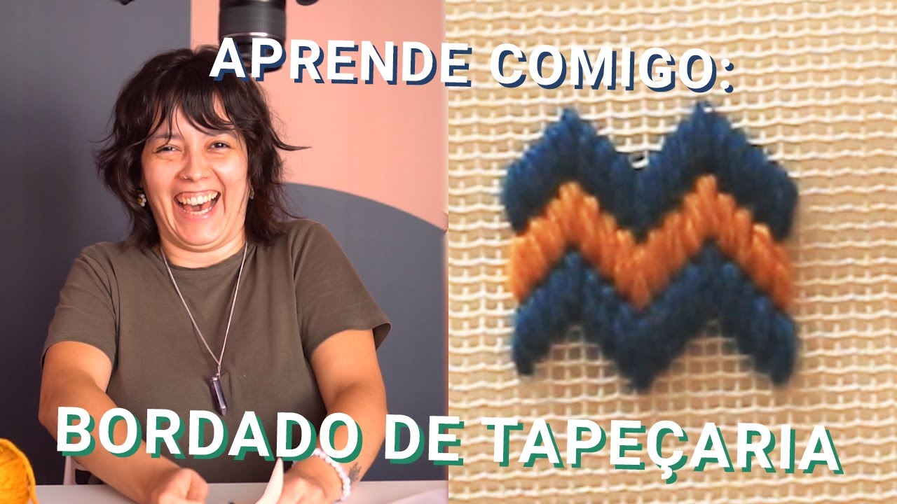PONTO FLORENTINO bordado de tapeçaria #128