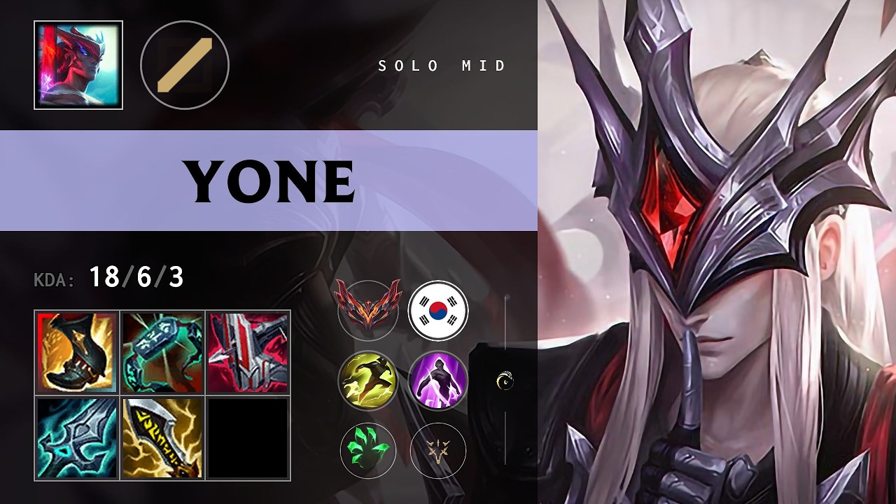 Yone Mid vs Akali - KR Grandmaster Patch 26.11