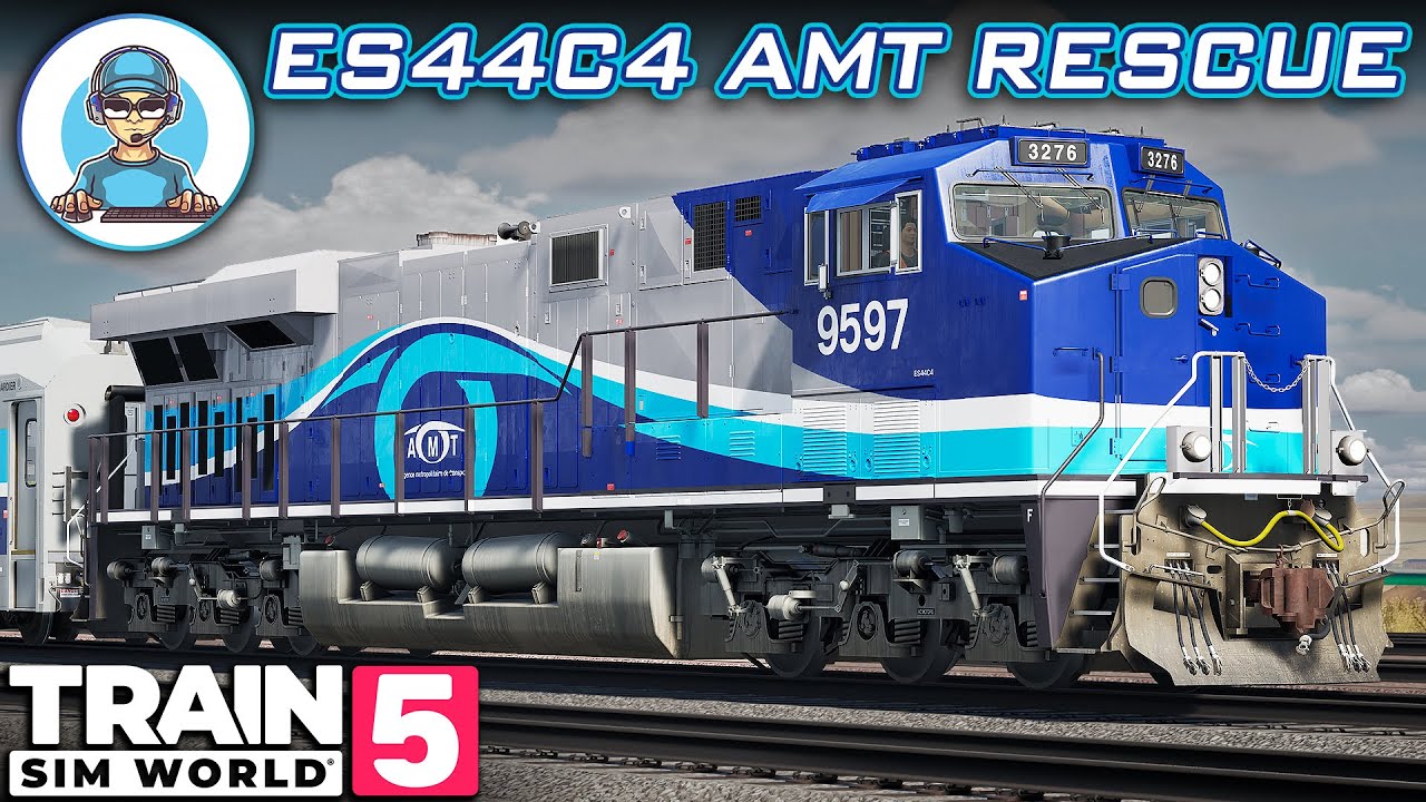 Rescuing AMT Express using ES44C4 AMT (Custom Livery) @TrainSimWorld