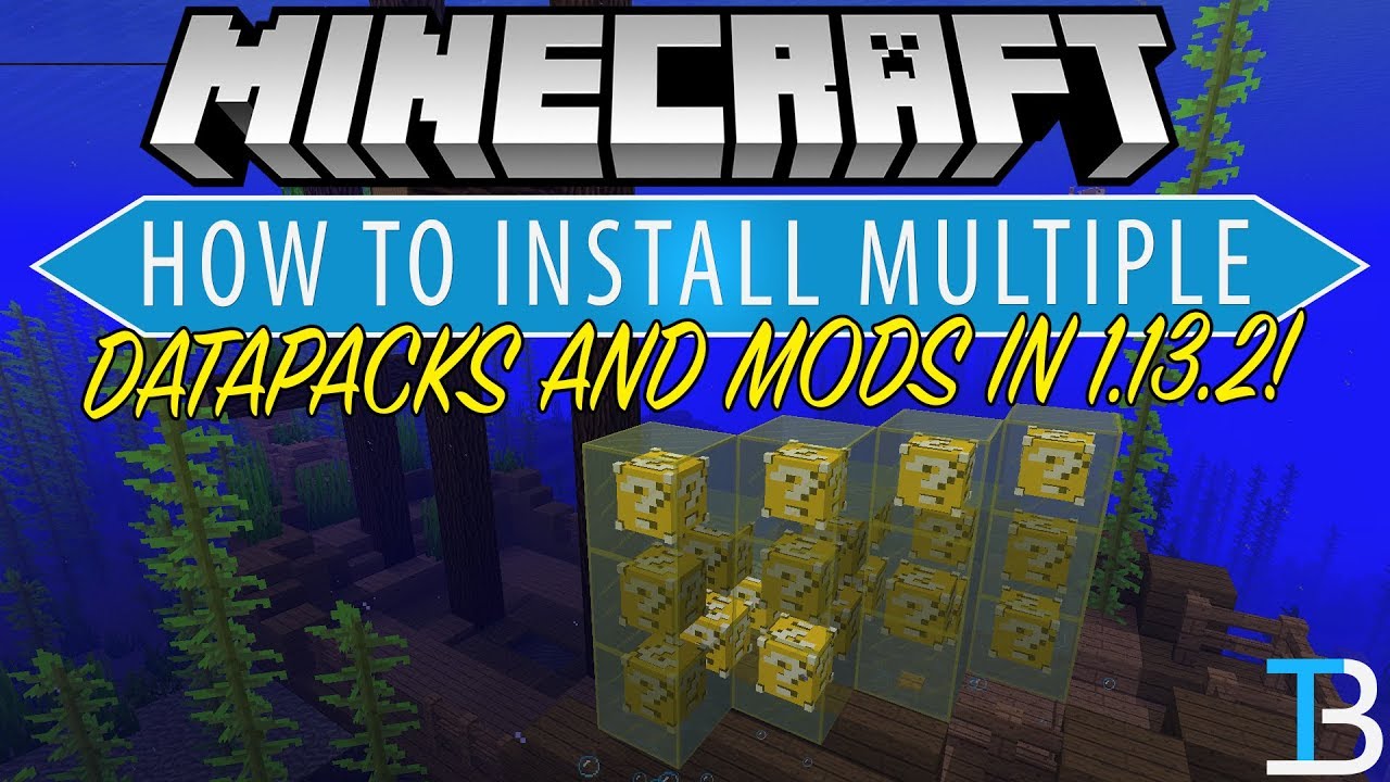 How To Download & Install Multiple Datapacks in Minecraft 1.13.2 (Install Multiple Mods in 1.13.2!)