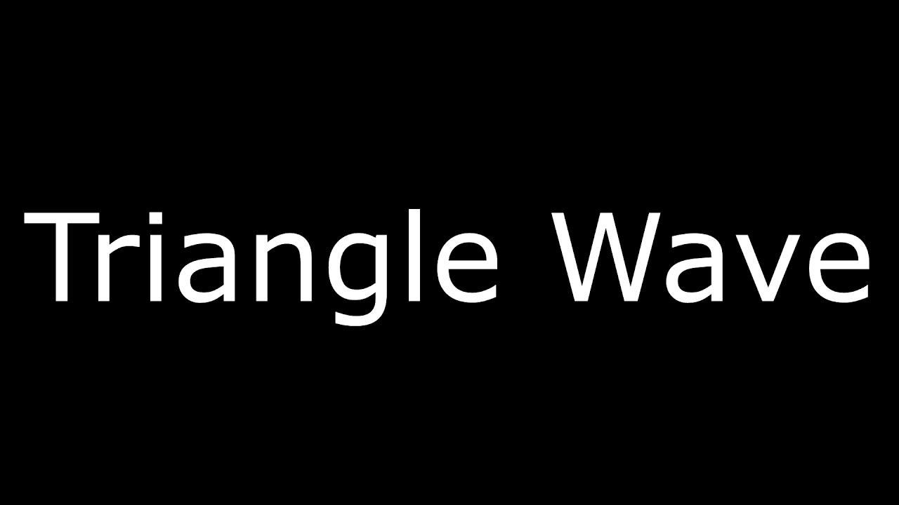 Sine, Square, Triangle and Saw Waves at C3