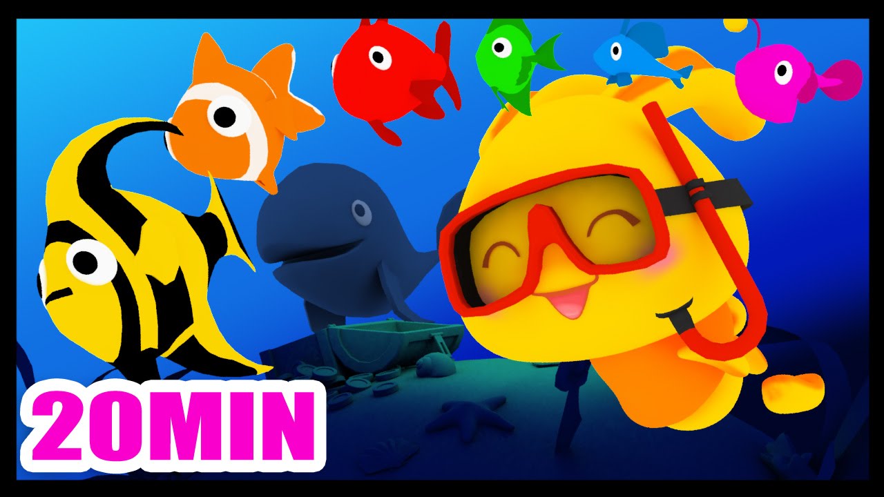 Les petits poissons dans l'eau - 20min de Comptines de Méli et Touni