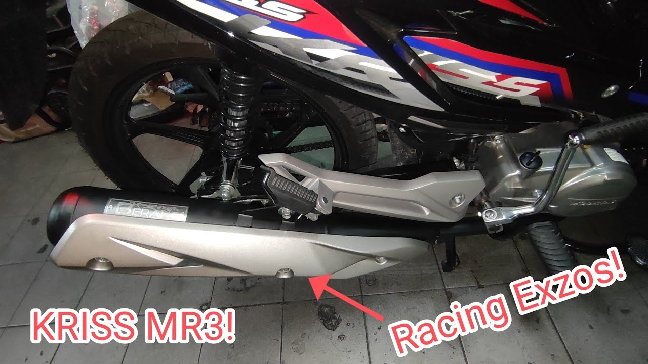 KRISS 110 MR3 - RACING EXZOS CUTTING STD ( EPOWER BERANG ) #exhaust #review #modenas #kriss #mr3