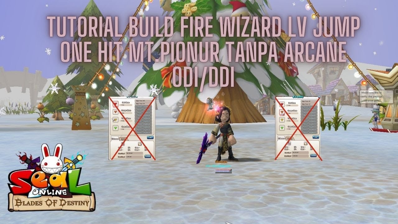 TUTORIAL BUILD FIRE WIZARD ONE HIT MT.PIONUR #sealonline #sealbod