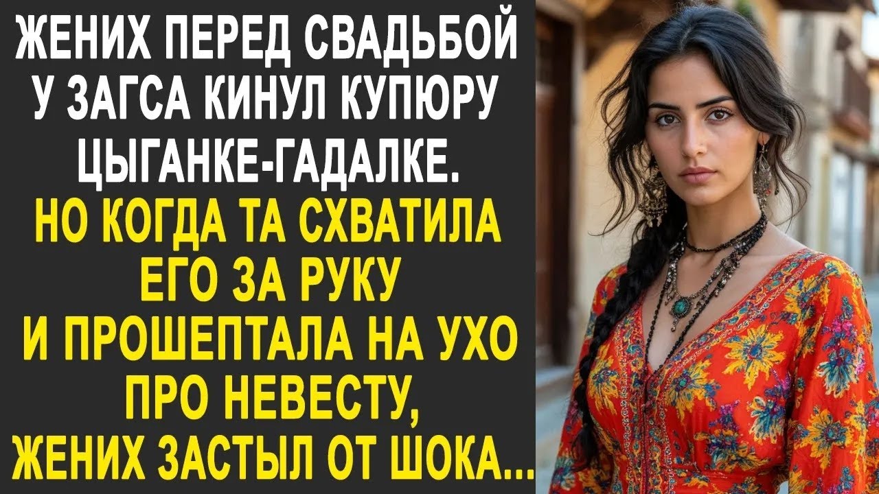 Жених перед свадьбой кинул купюру цыганке гадалке  Но когда та схватила его за руку и прошептала