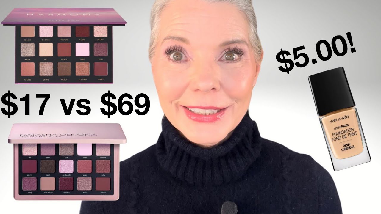 This $5.00 Foundation WOWED me!  AND a Natasha Denona DUPE?  Full Face Affordable Makeup Over 60
