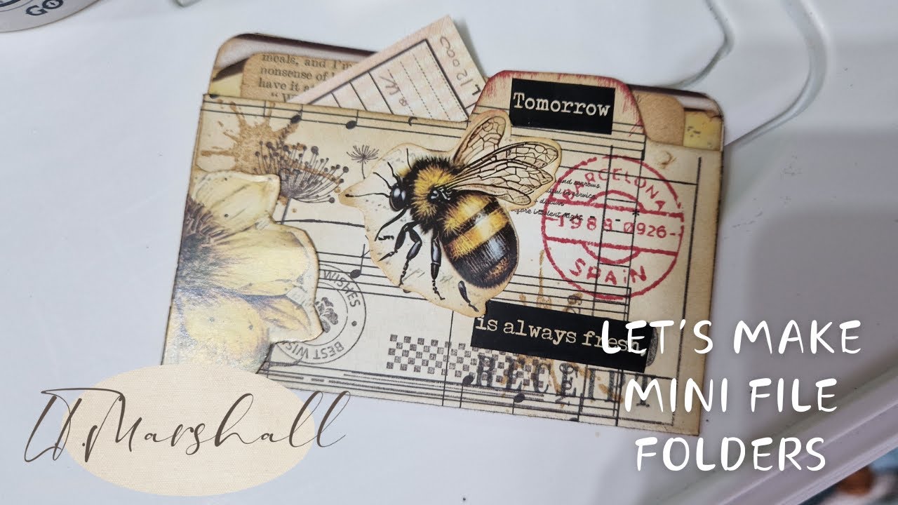Upcycling Book Pages With Junk: Watch Me Create A Mini File Folder In Minutes!