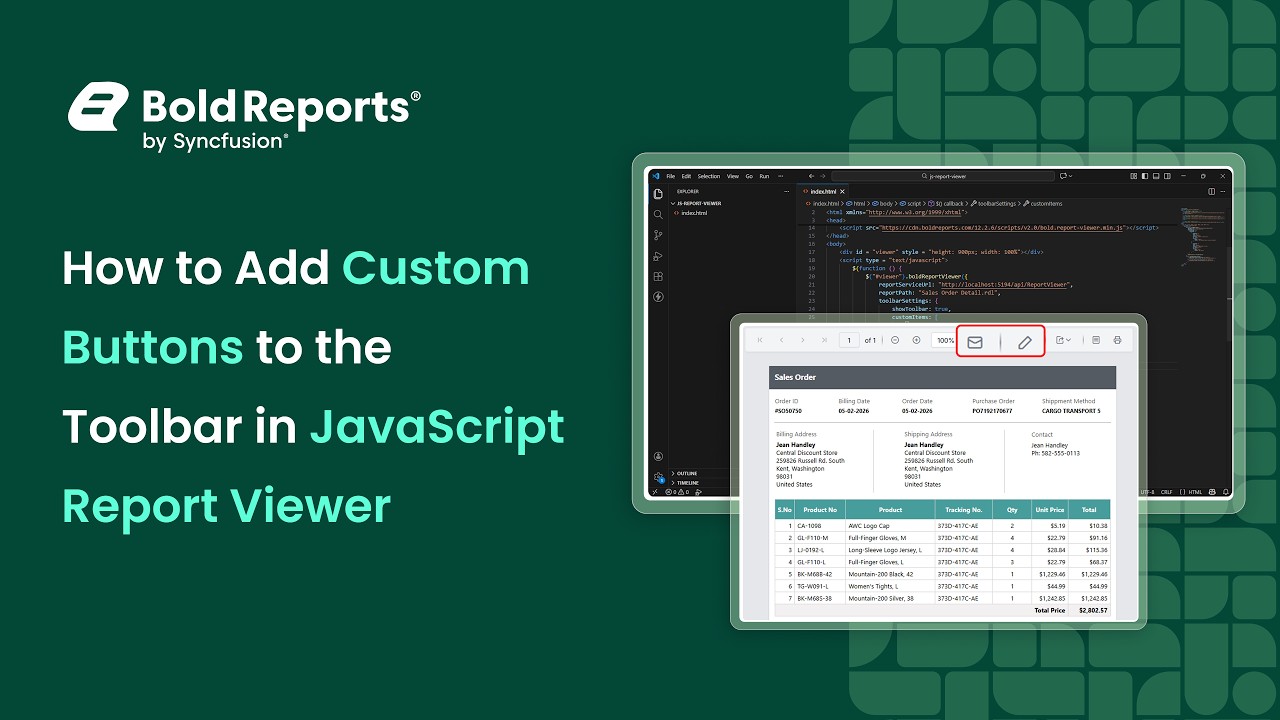 How to Add Custom Button to the Toolbar in JavaScript Viewer