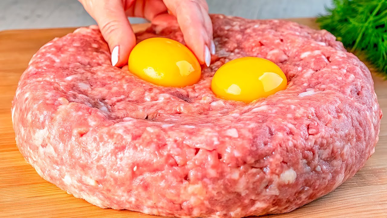 Этот трюк с фаршем и яйцами знают не многие! Фарш тает во рту!