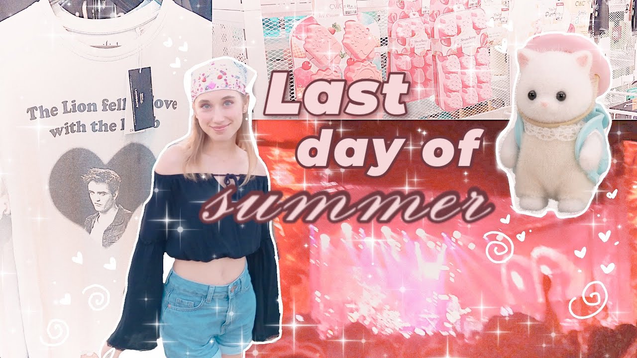 Last day of summer 🪼⋆.ೃ࿔*:･ | festival, shopping center opening, haul, camping, and more