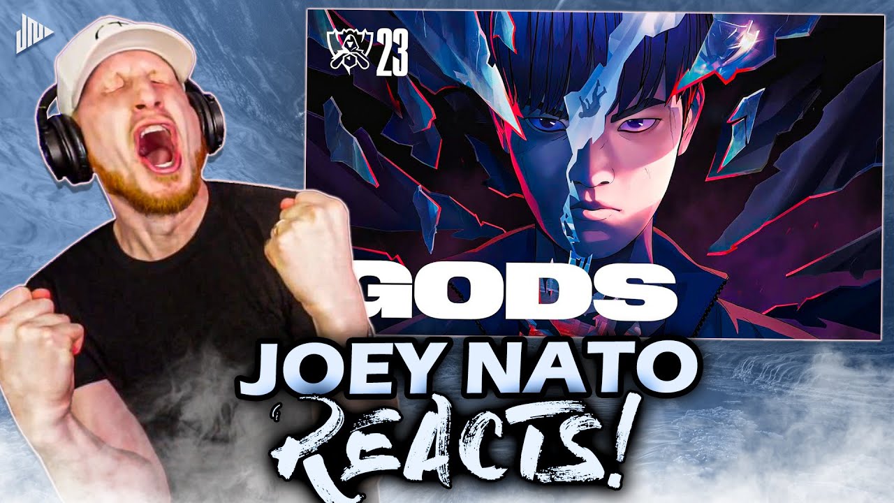 Реакция Джои Нато на GODS при участии NewJeans (뉴진스) | Гимн ЧМ-2023 — League of Legends