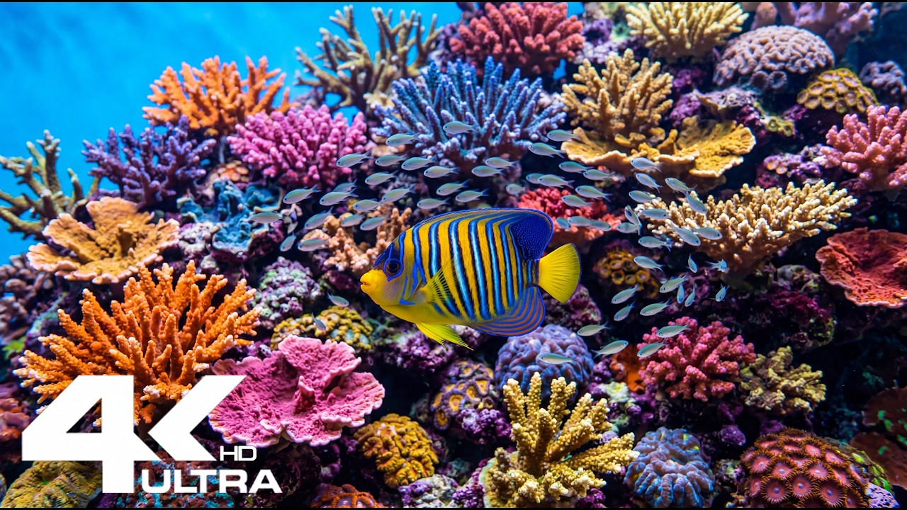 Deep Sleep Music 4K Aquarium Fish | Relaxing Underwater Ambience (35 MIN)