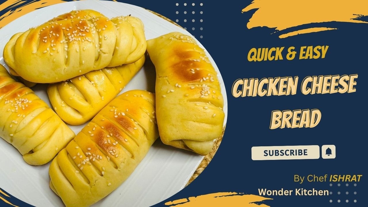 Chicken Cheese Bread | Ramadan Special | Bakery Style Chicken Bread | Homemade  |Wonder Kitchen