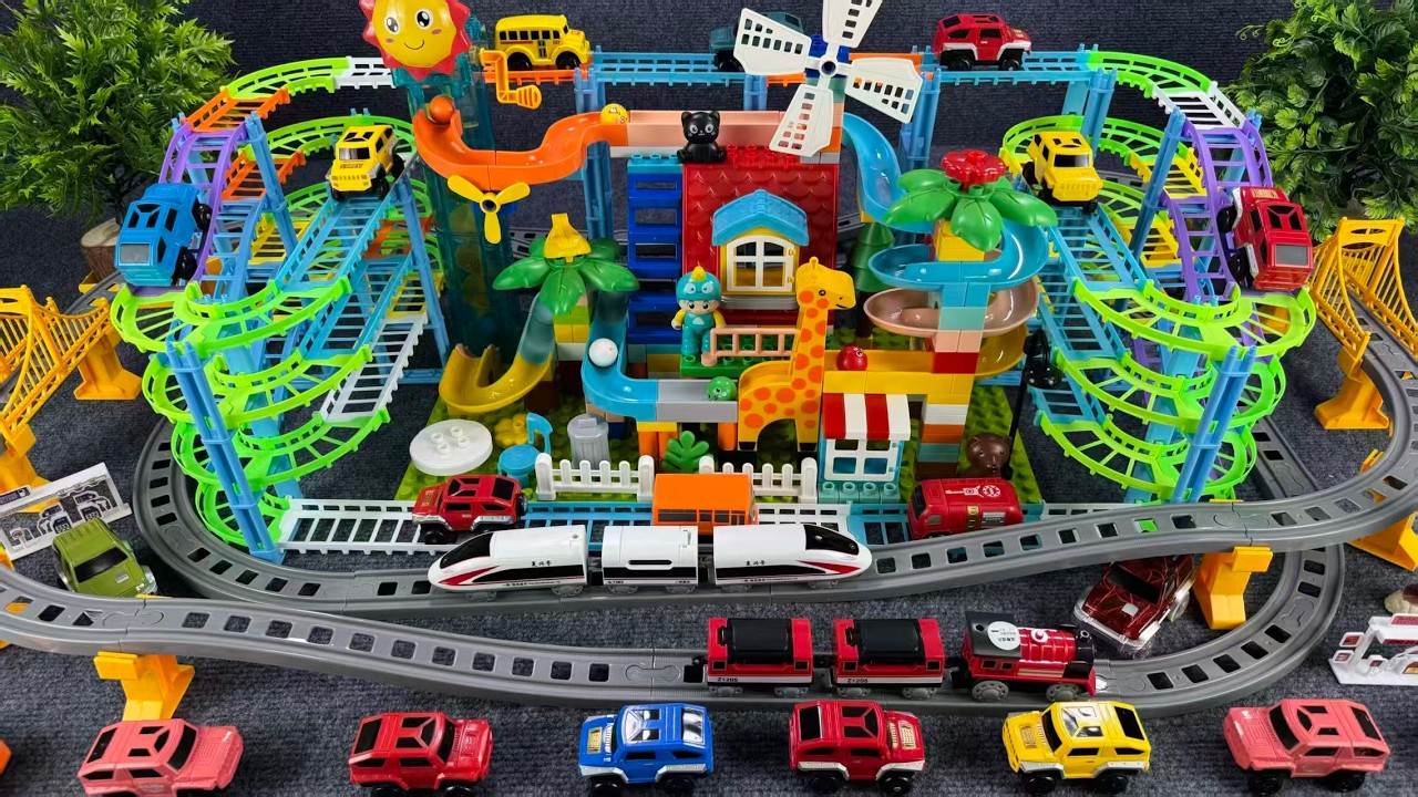 14minutes of satisfying High Speed Train Track and Magnetic Track toy ASMR | Toy