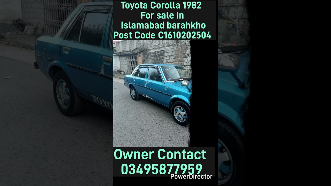 Toyota Corolla 1982 For sale in Islamabad barahkhoPost Code C1610202504 #bahriatown #bahriaenclave