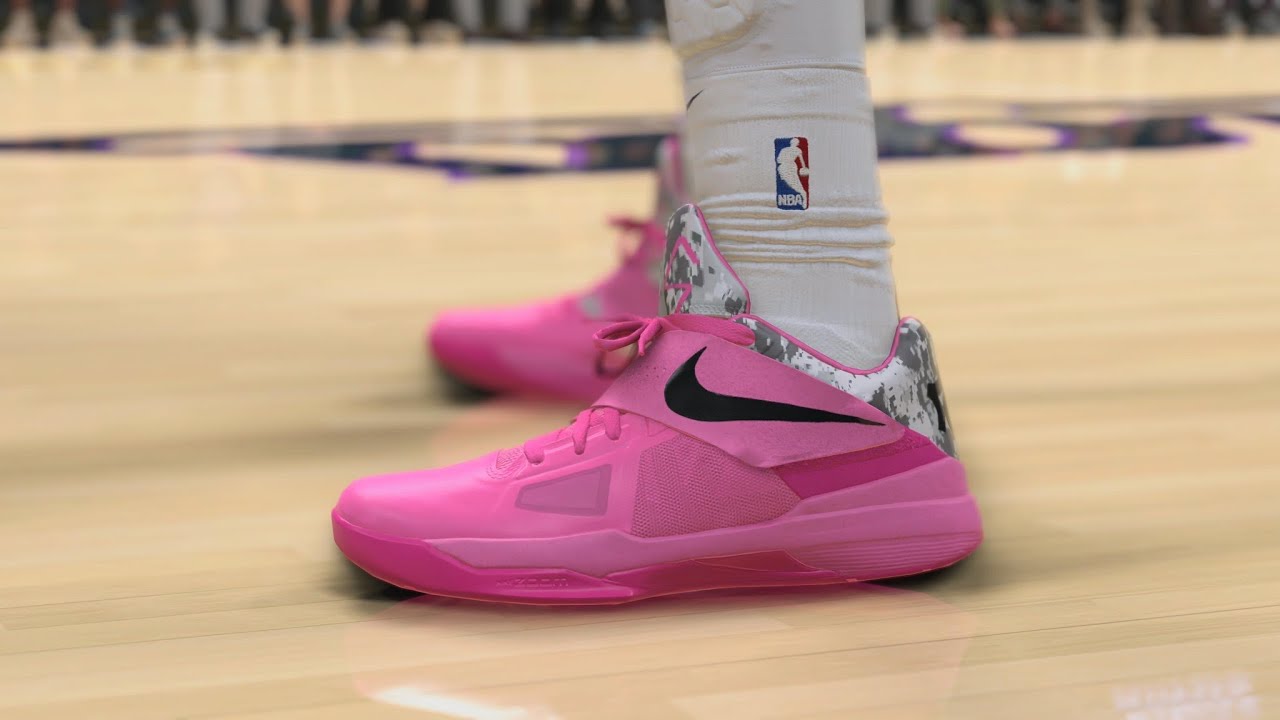 NBA 2K25 New Gen Shoe Creator Nike KD 4 Aunt Pearl