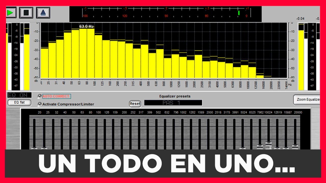 🔴ECUALIZADOR de Sonido🔴 // ✅COMPRESOR de AUDIO✅ // 💥💥PROCESADOR de sonido y Normaliza el VOLUMEN💥💥