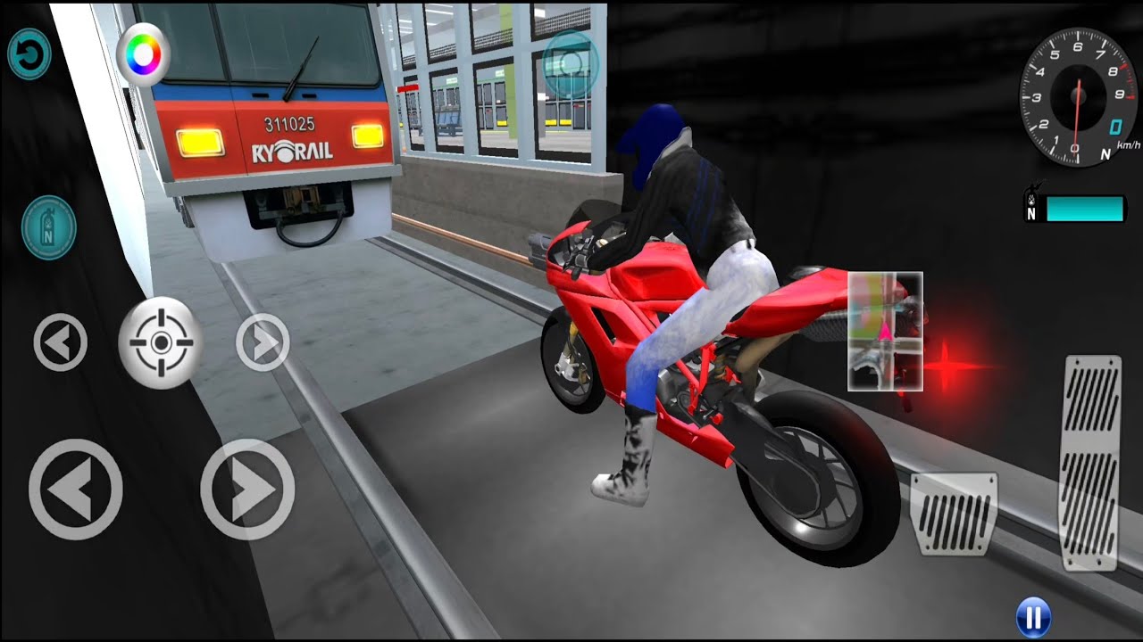 Pink Brand New Bike Vs Bullet Train 3d Driving Class android game play video || Car Game #cargame​