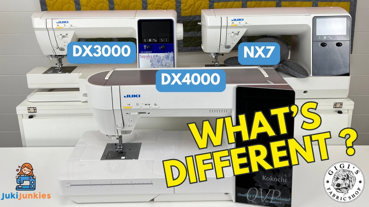 JUKI DX4000 ПРОТИВ JUKI DX3000 ПРОТИВ JUKI NX7!!! **СРАВНЕНИЕ**