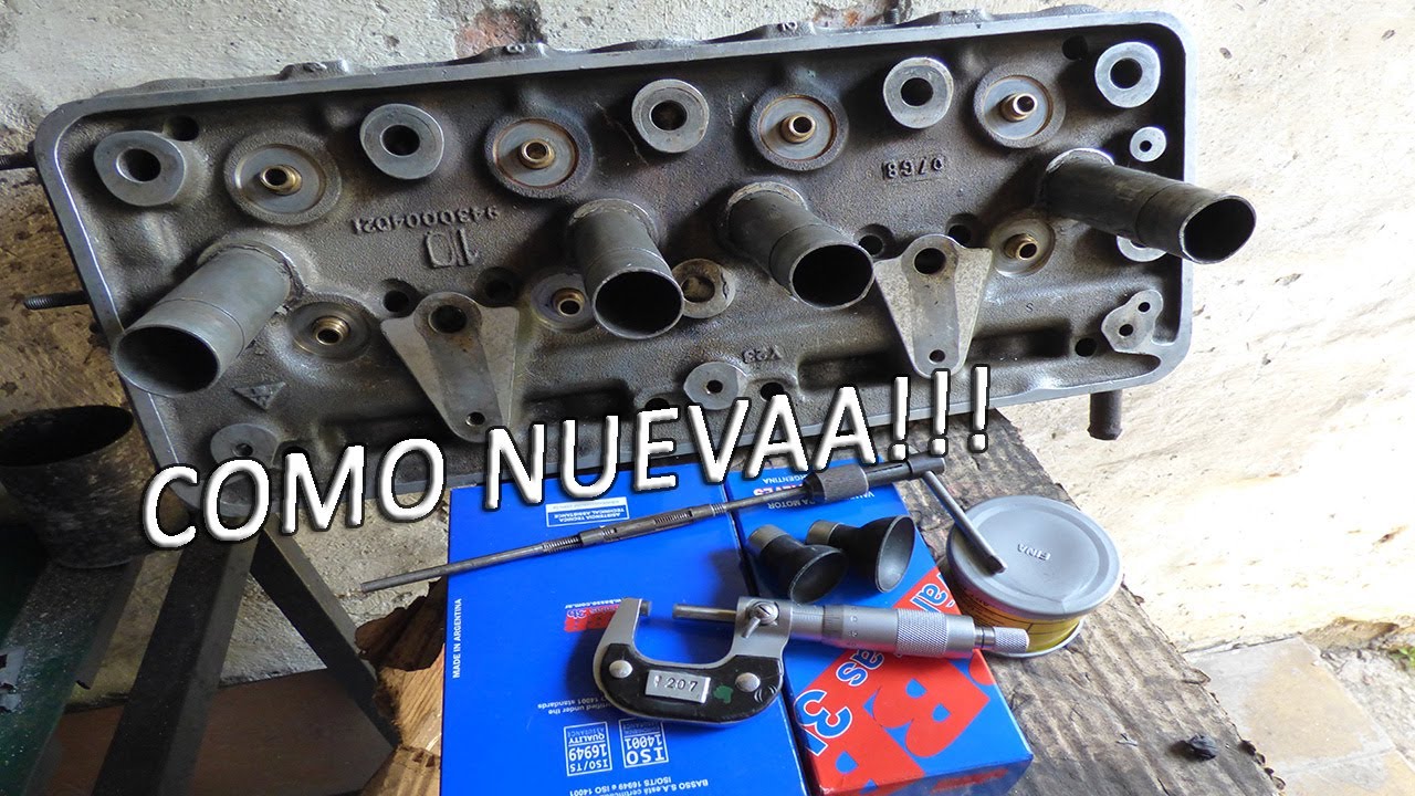 Dejando la tapa de cilindros como nueva!! | PEUGEOT 504 83'