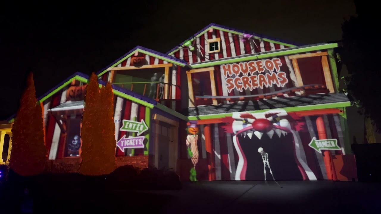 Halloween House Projection Mapping 2021