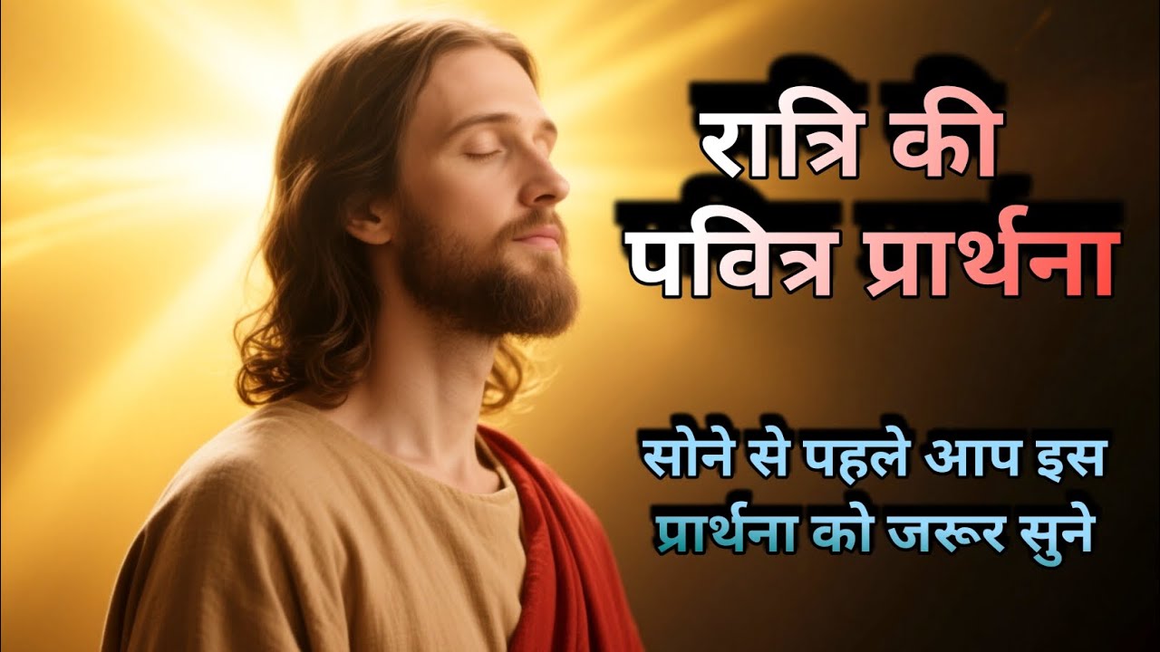 🌹 रात्रि की पवित्र प्रार्थना🌹Night Prayer in Hindi | Powerful Prayer Before Sleeping