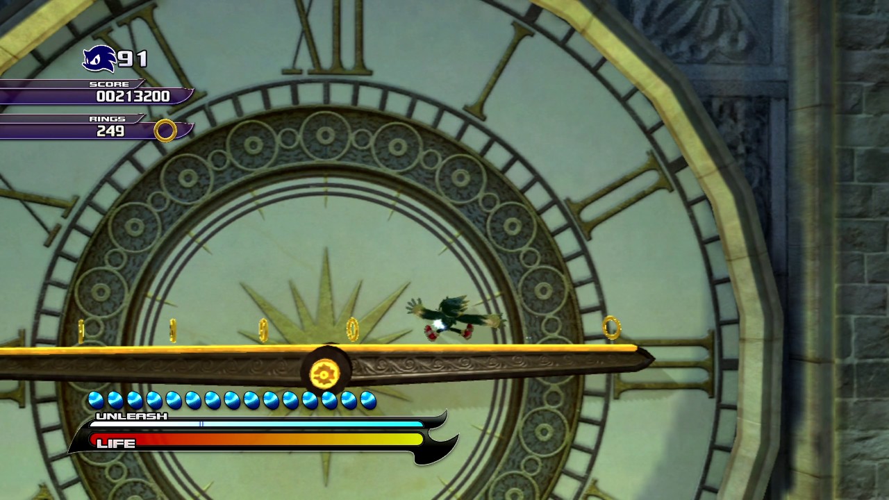 Sonic Unleashed (PS3) Spagonia Rooftop Run Nighttime Stages