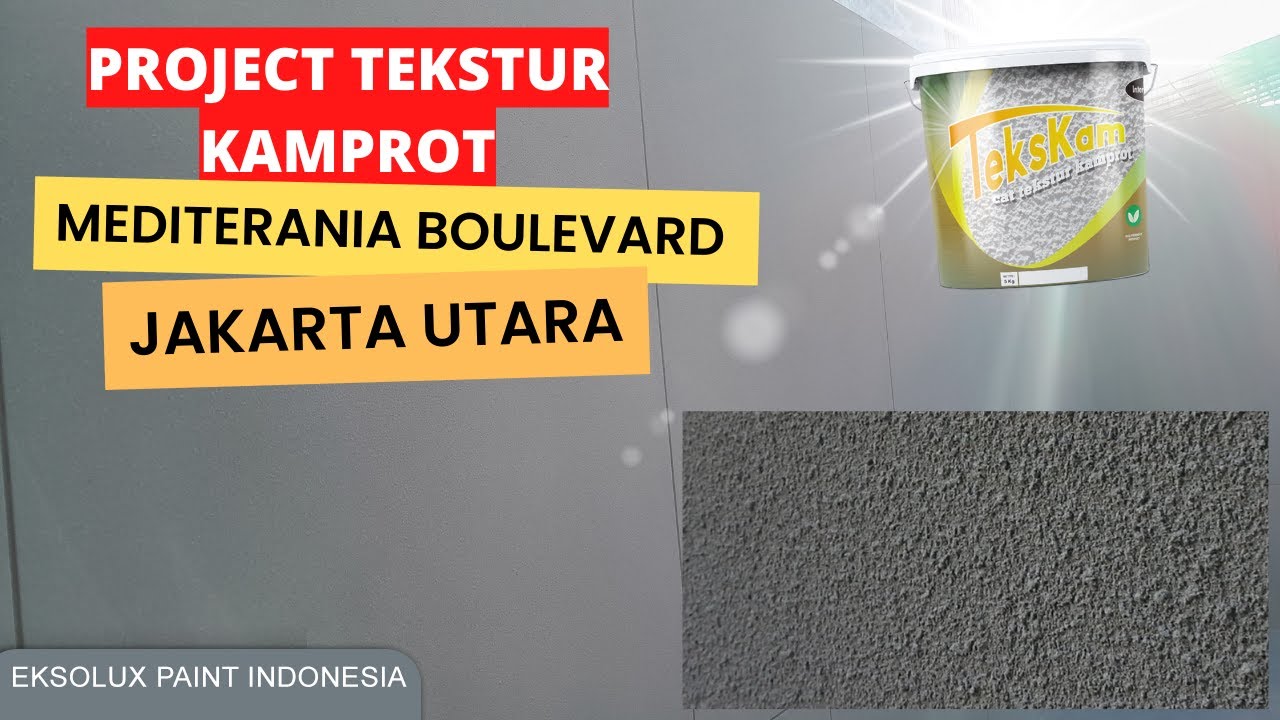 Project Pengecatan Cat Tekstur Kamprot Warna Light Grey di Jakarta Utara