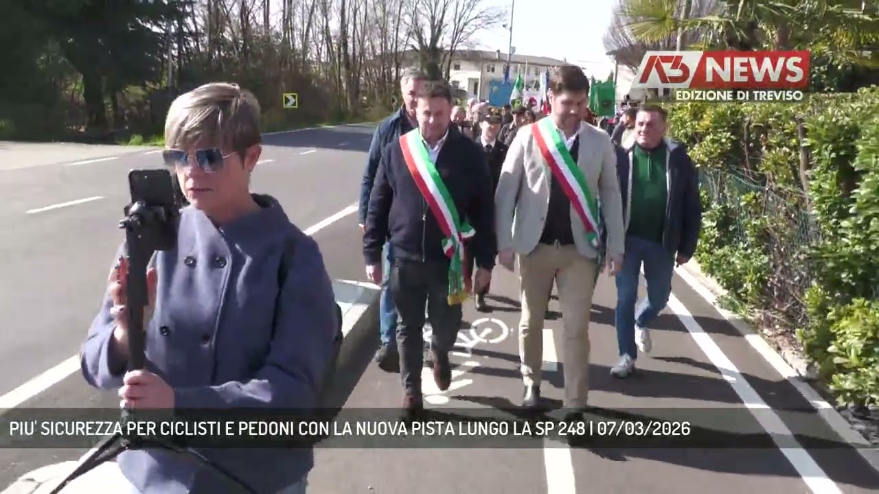 PIU' SICUREZZA PER CICLISTI E PEDONI CON LA NUOVA PISTA LUNGO LA SP 248 | 07/03/2026
