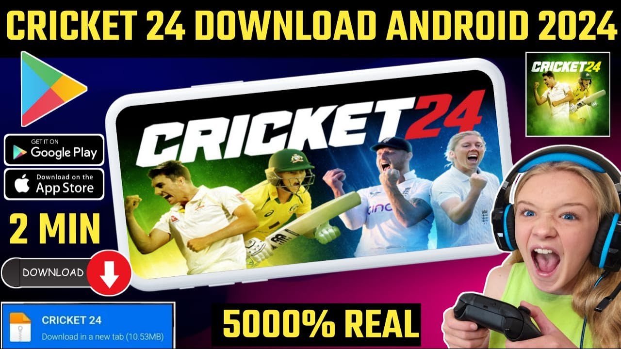 📥 CRICKET 24 DOWNLOAD ANDROID | HOW TO DOWNLOAD CRICKET 24 IN MOBILE | CRICKET 24 DOWNLOAD