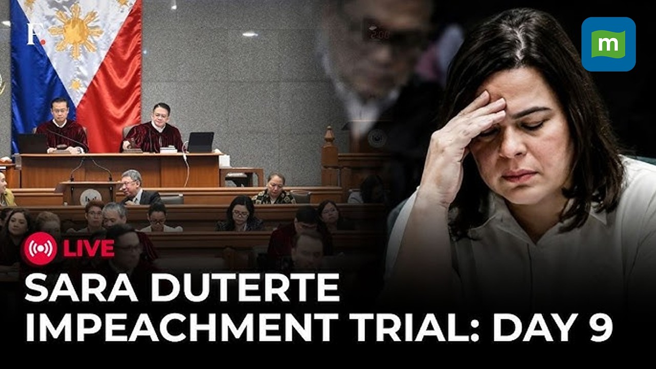 🔴 LIVE: Philippines Senate Hearing | Sara Duterte Impeachment Trial Day 9 | NBI Chief Testifies