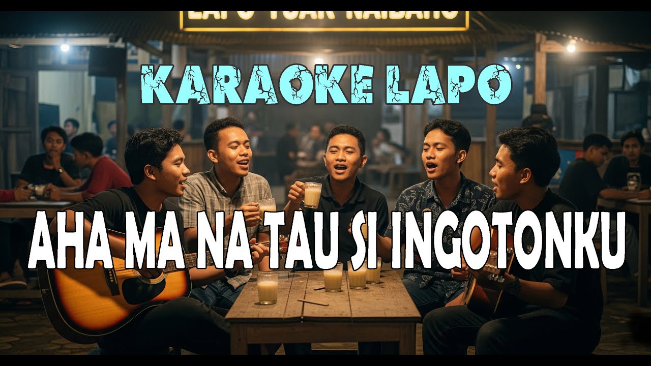 Karaoke Aha Ma Natau Si Ingoton Ku  Lirik-Nada Pria Versi Parmitu Gitar