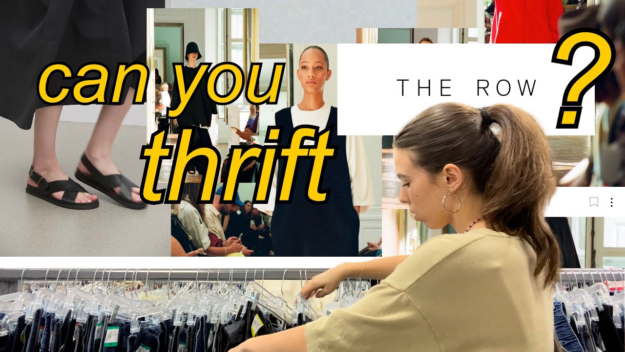 thrift with me for the row inspired pieces + thrift haul at the end 🤎