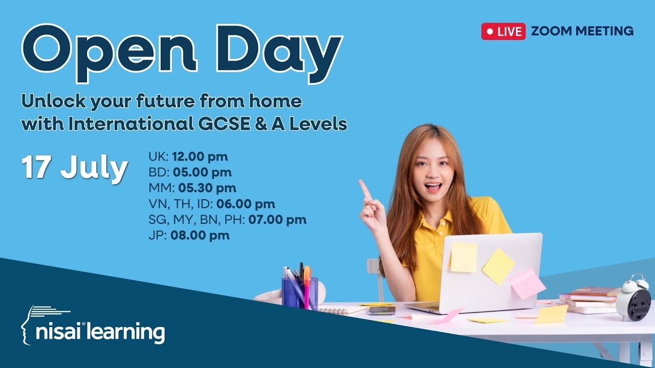 RECORDING | NISAI OPEN DAY 2025: UNLOCK YOUR FUTURE FROM HOME WITH INTERNATIONAL GCSE & A LEVELS