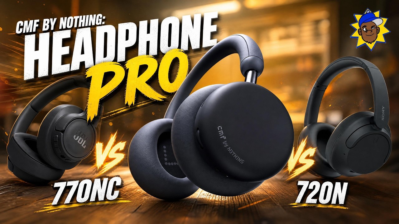 Сравнение звучания наушников CMF Headphones Pro, JBL 770NC и Sony 720N!
