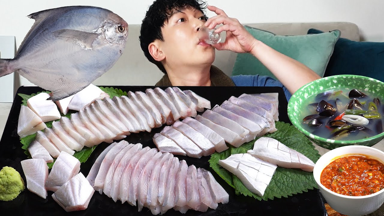 Сырая масляная рыба! Самая вкусная рыба летом MUKBANG REALSOUND ASMR EATINGSHOW
