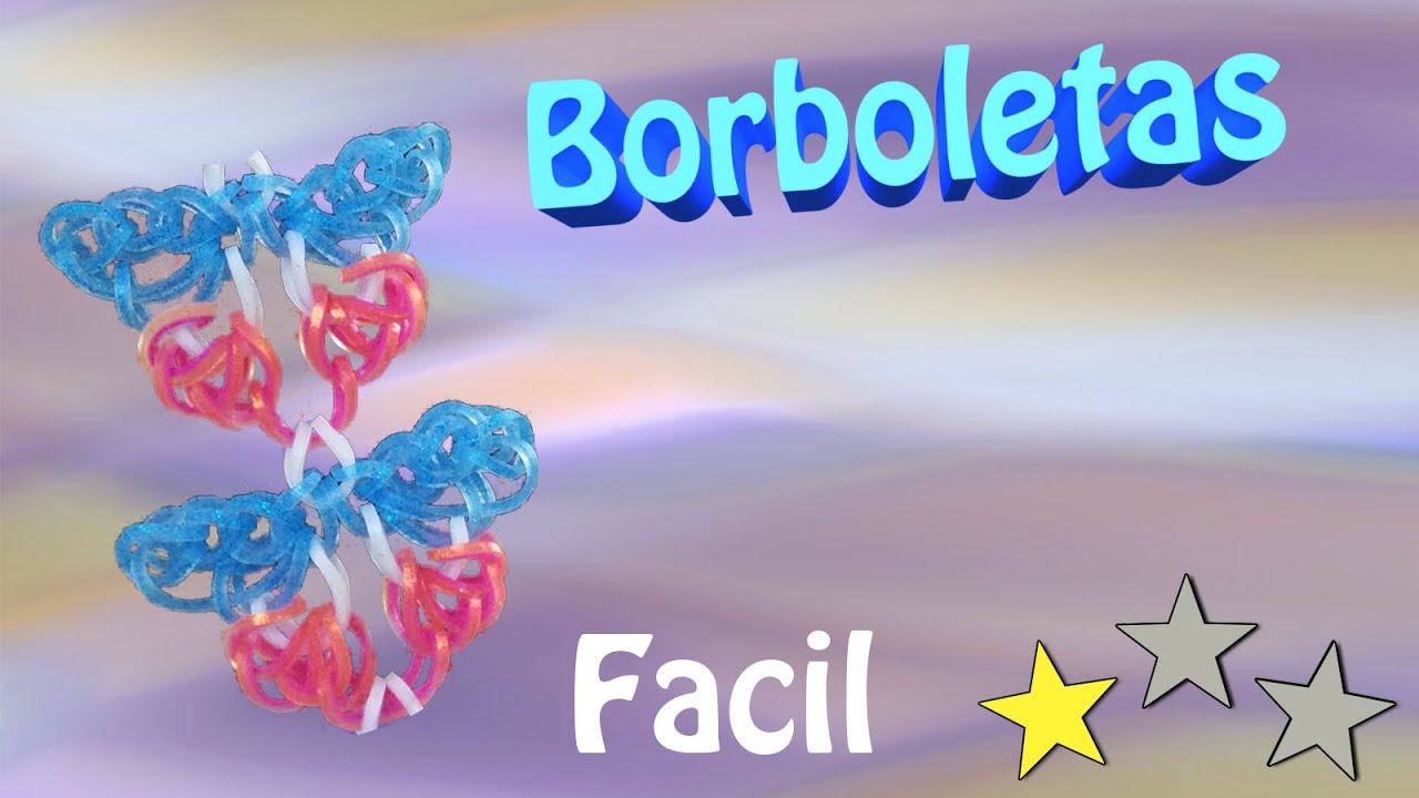 Mariposas ou Borboletas de Elasticos para Pulseiras ou Pingente sem tear