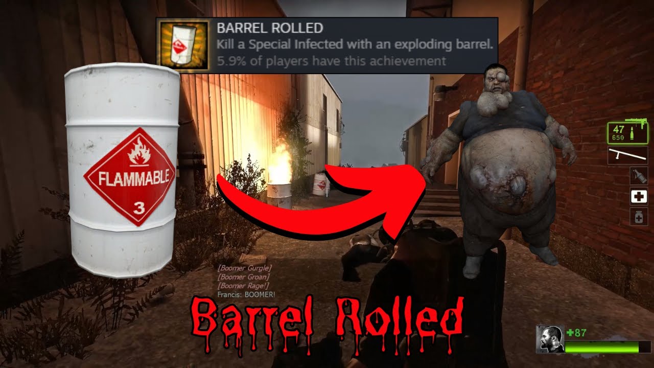 LEFT 4 DEAD 2 - Barrel Rolled - Achievement / Trophy