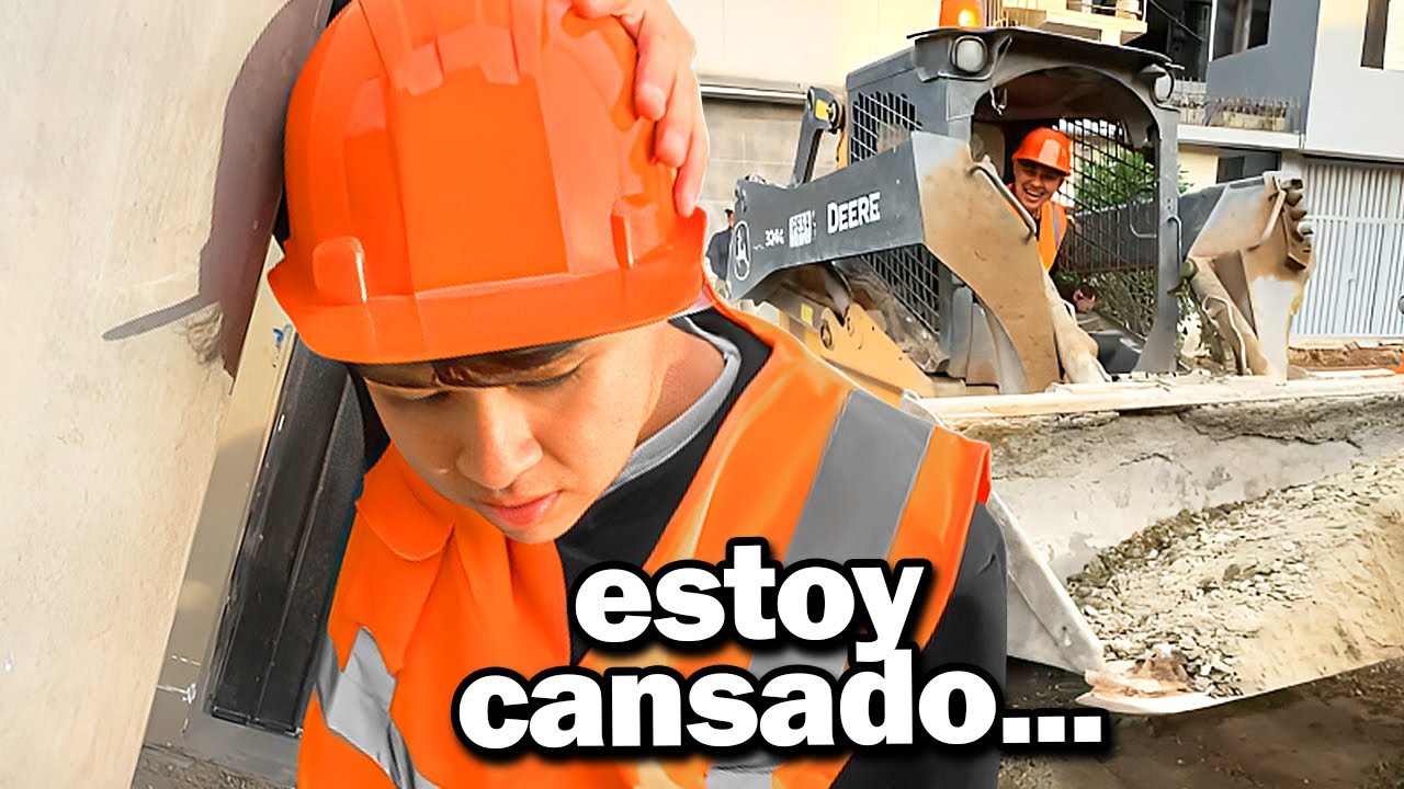 SACHA TRABAJANDO por PRIMERA VEZ de OBRERO 👷🏻‍♂️ *no hace nada*