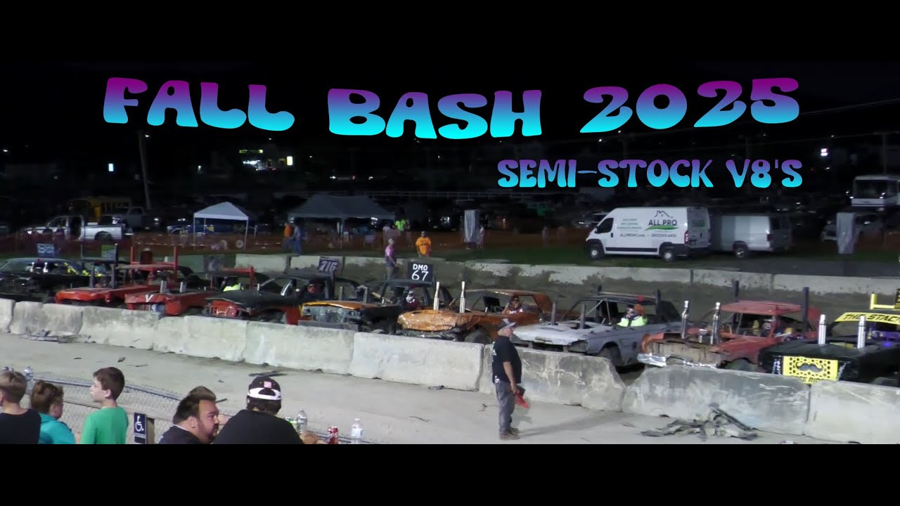 FALL BASH 2025 (Rutland VT) - Semi-Stock V8's - Demolition Derby