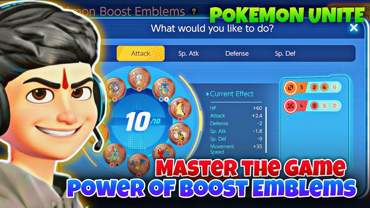 Master the Game: 🌿😲 The Secret Power of Boost Emblems💥💪 in Pokémon Unite