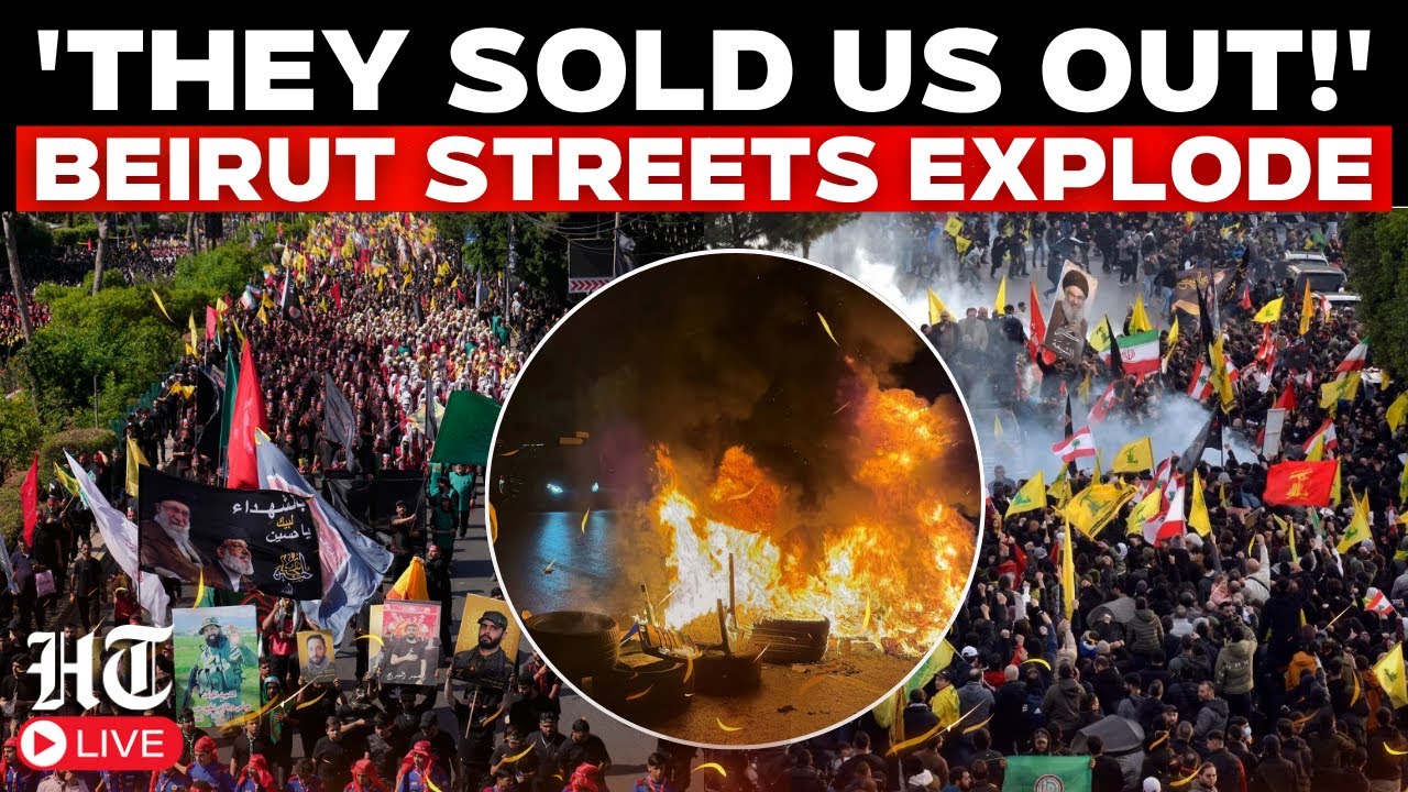 Beirut Protest LIVE | 'Betrayed!' Crowds Erupt As New US-Israel Deal Shakes Lebanon | Hezbollah