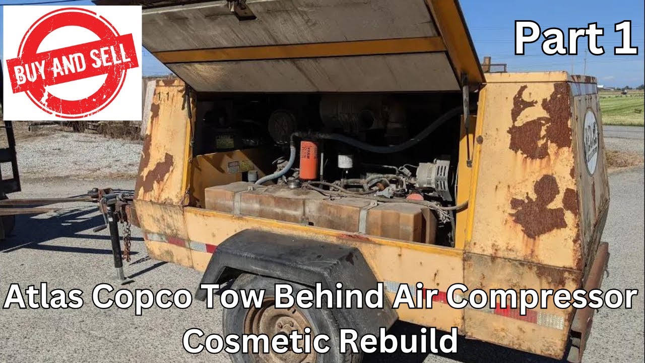 Buy & Sell - Part 1 - Atlas Copco XAS90 185CFM tow behind air compressor trailer!